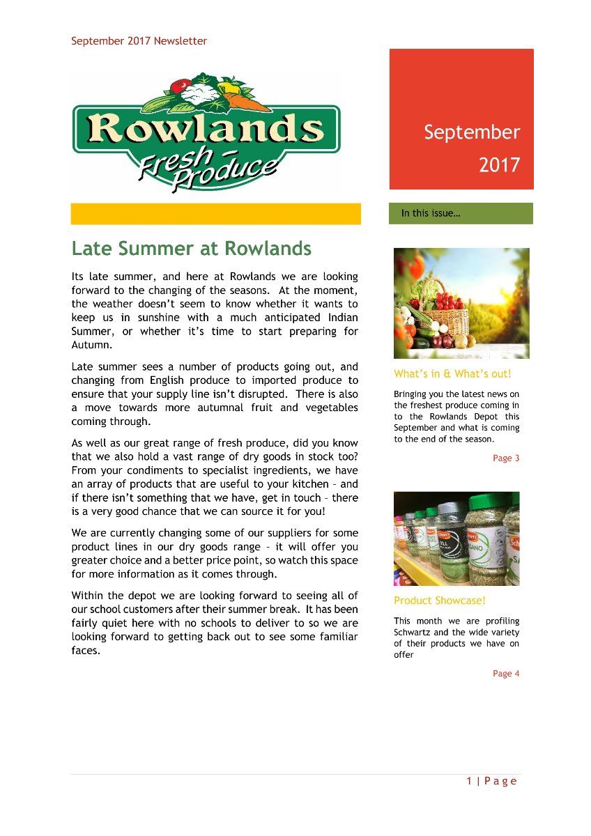 September Newsletter Page 1